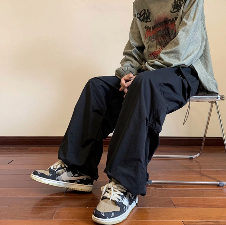 Baggy Cargo Pants Man Minimalist Y2k Pants Man Y2k Clothing Etsy