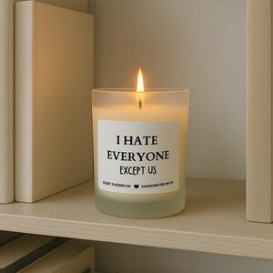 I hate everyone except us funny candle for her best friend birthday best friend gifts gifts for her besties gift best friends forever NEW