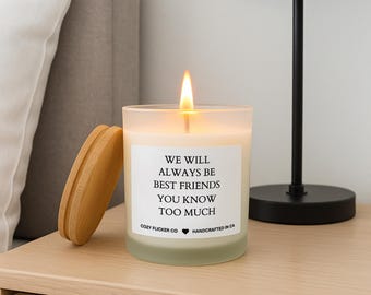 We will always be best friends candle best friends birthday gifts long distance bestfriend candle work bestie work best friend candle