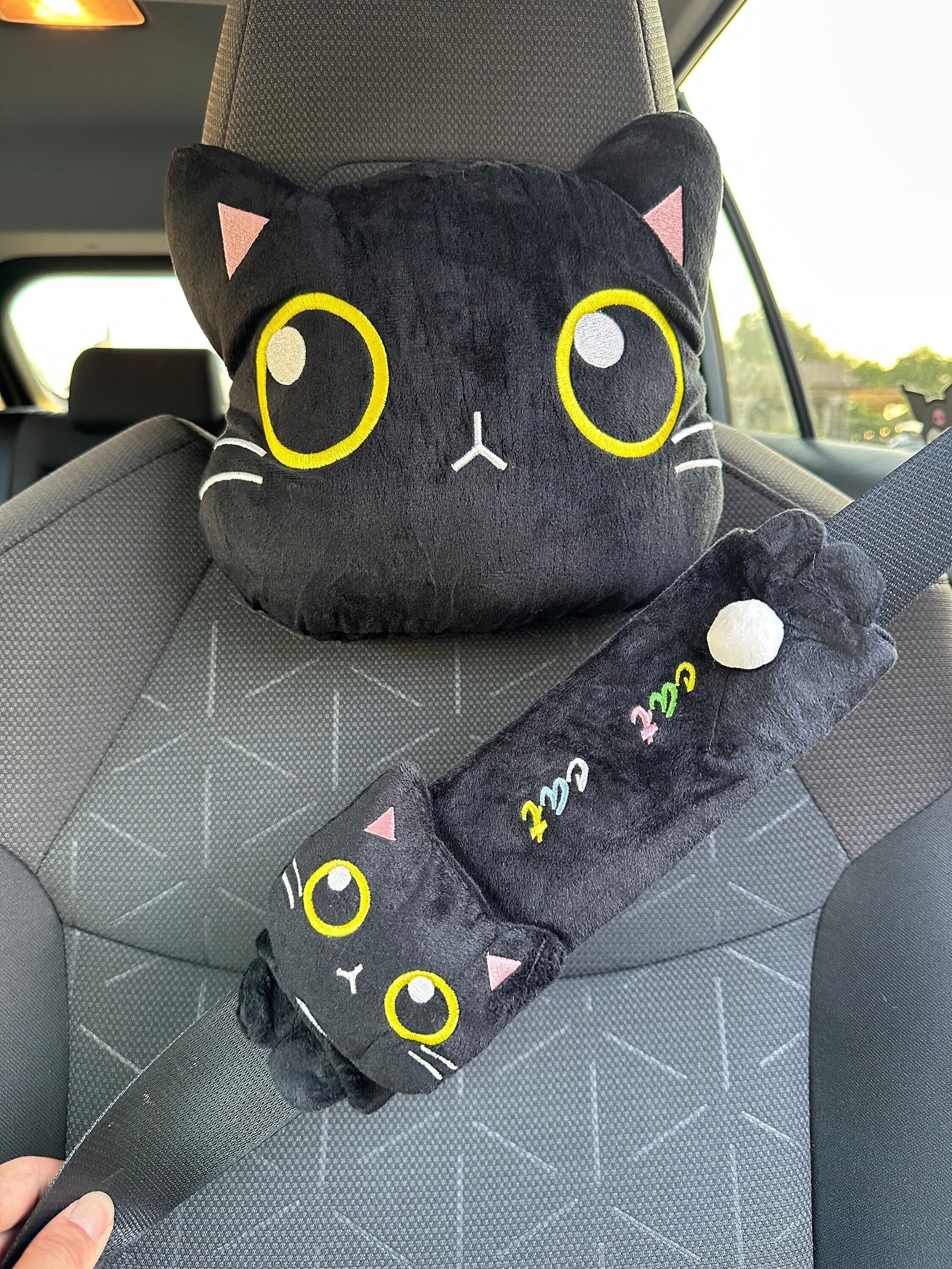 Kirby Plush Car Headrest and Seat Belt Cover - Kuru Store