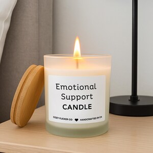 Emotional Support candle Funny candles Funny gift for best friend Best friend birthday Gifts Best friend Christmas Gifts Funny Wife Gift