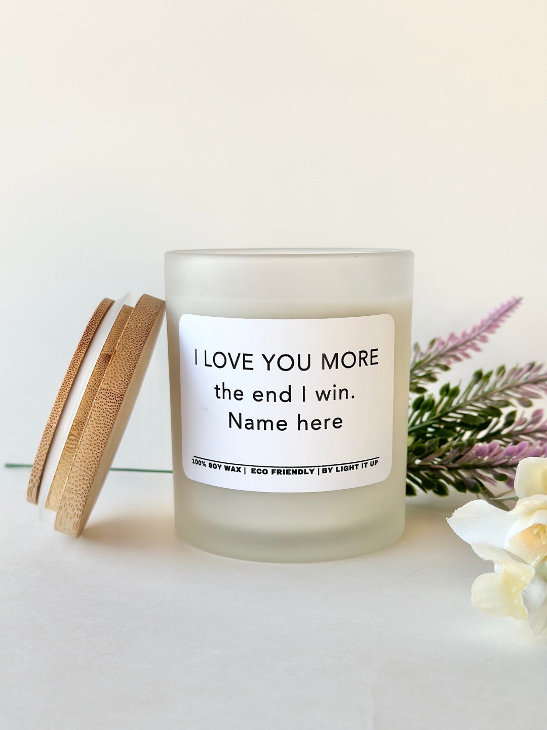 I Love You Candle Gifts for Her Gifts for Him Relationship Etsy
