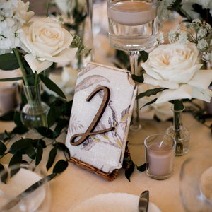 Luxury Fabric Wedding Table Number (Customized)