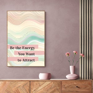 Modern Cute Nature Landscape Abstract Digital Art Prints, Printable Inspirational Quote Wall Arts Instant Download For Home or Office space