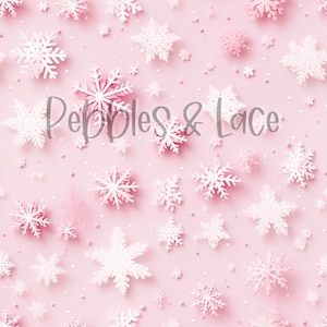 Fichier transparent flocons de neige roses, Motifs répétitifs sans couture, Fichier répétitif, Motifs carrelage, Papier, Tissu