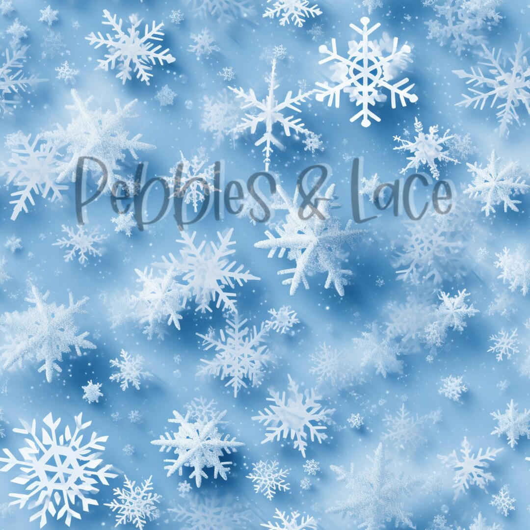 Light Blue Snowflakes Seamless File, Repeating Seamless Pattern Design ...