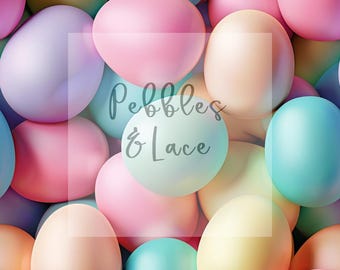 Pastel Easter Eggs 3D Seamless File, Repeating Seamless Pattern Design ...