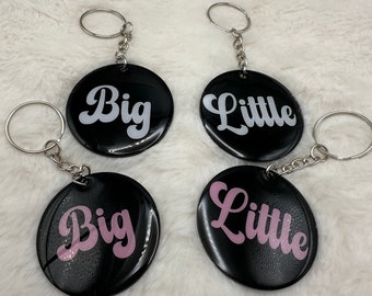 Sorority Big and Little Keychain, Sorority Big and Little Gift, Sorority Sisters, College Girl Gift, Unique Gift, Little Basket Gift,