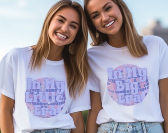 In My Big/Little/G-Big Era T-Shirt, Disco Ball Sorority Shirt, Sorority Big And Little Reveal Shirts, Sorority Sisters Gift, Sisterhood