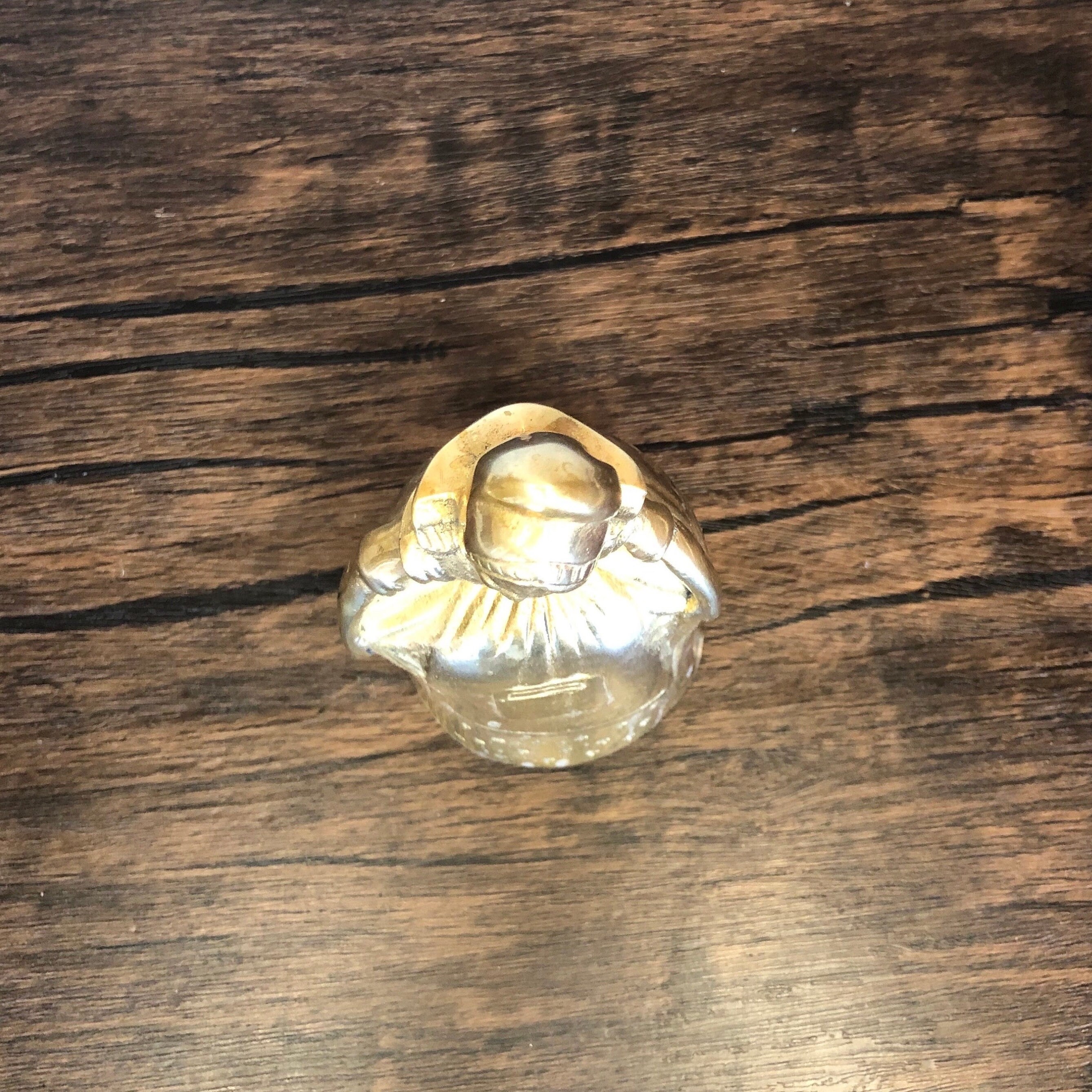 RARE Vintage Solid Brass Curtsy Lady Dutch Girl Farm Milkmaid Butlers