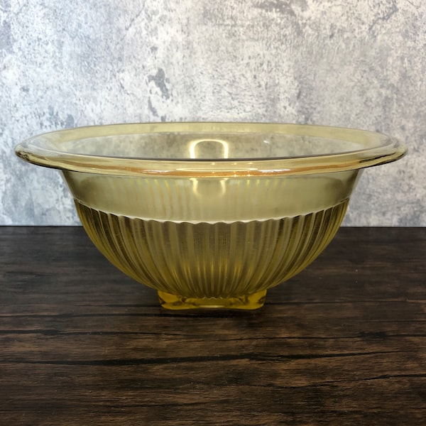 Yellow Depression Glass Bowl