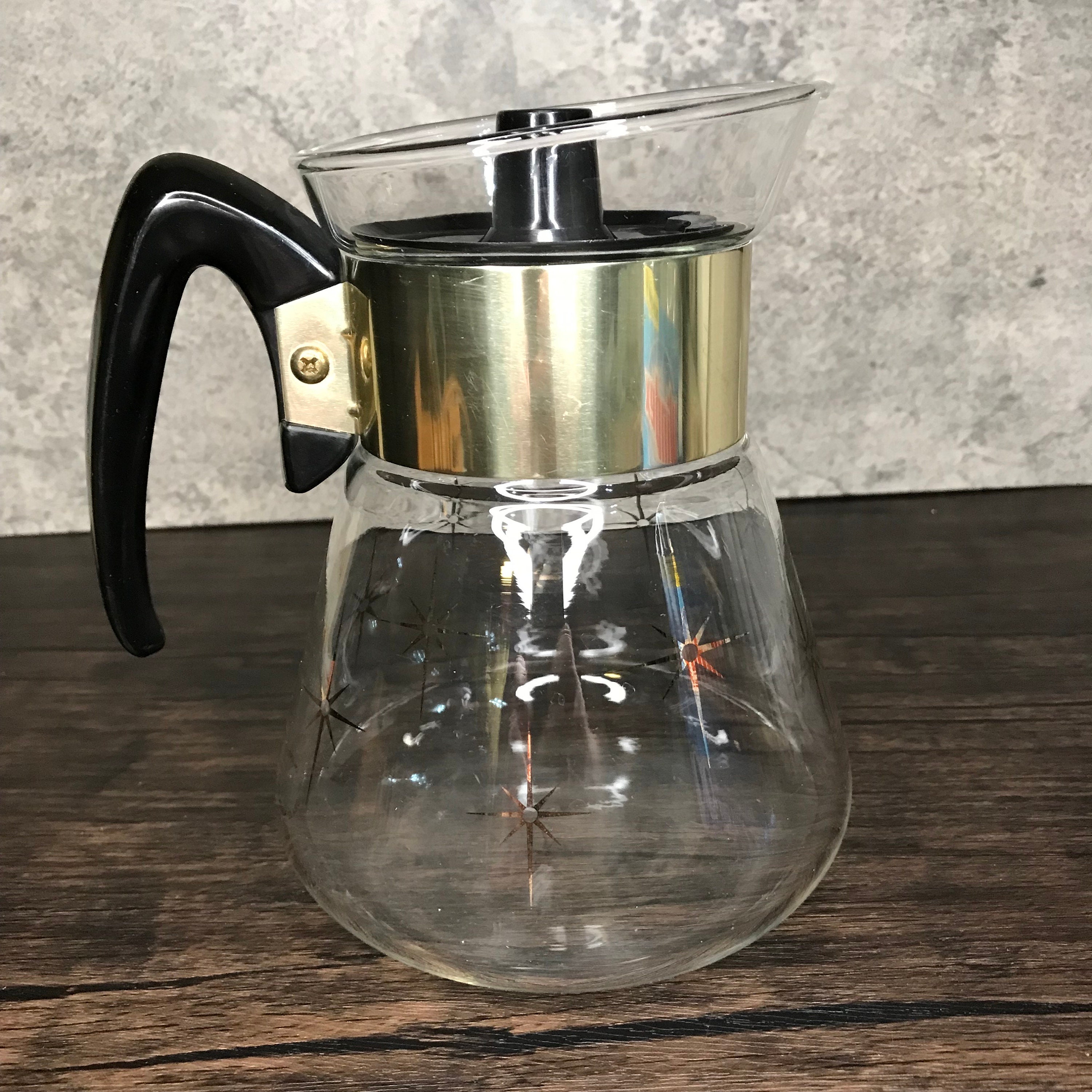 Corningware, Kitchen, Corning Ware Black Trefoil Cup Electric Percolator  Coffee Pot