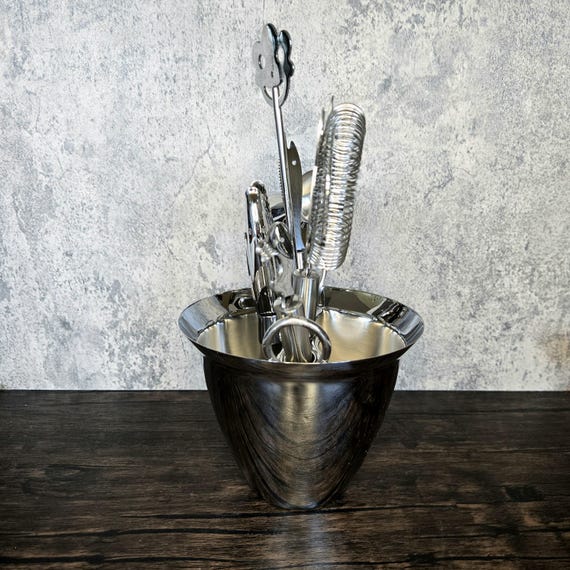 Vintage WMF Crowmargan Stainless Steel Bar Set: Whimsical Barware