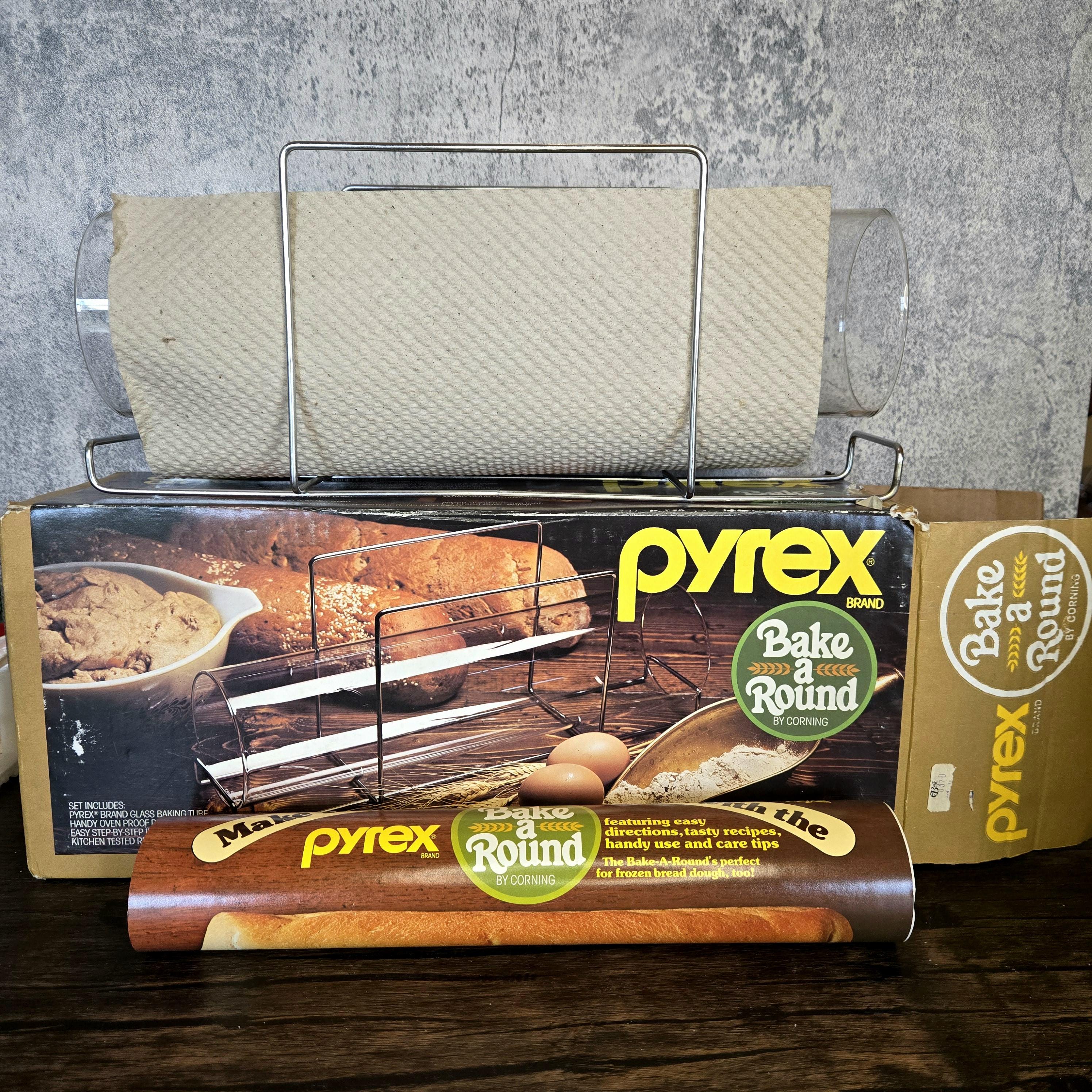 NIB Vintage Pyrex Bake A Round #990 Bread Loaf Baking Tube