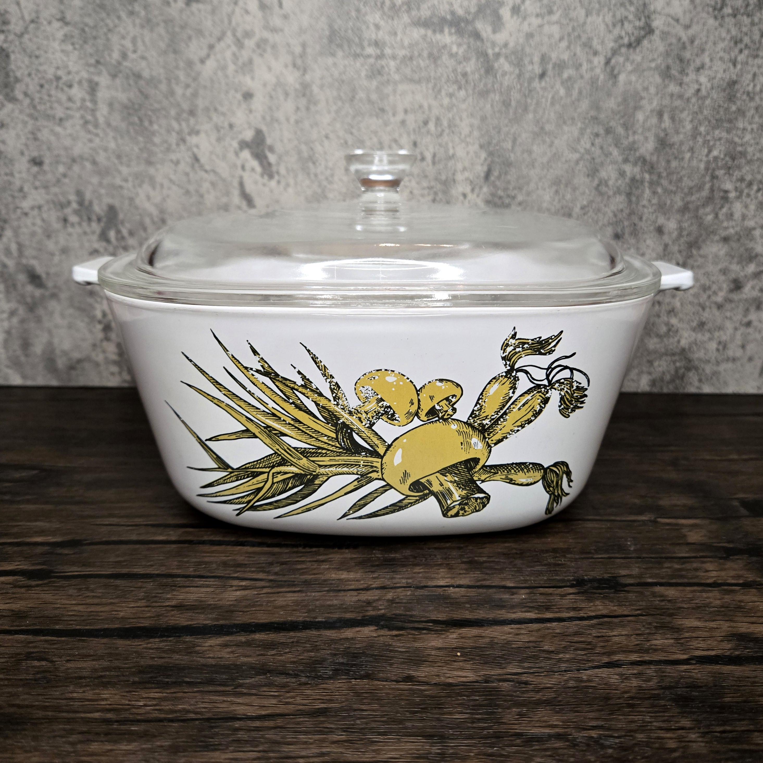 Vintage Pyrex Corningware Nature's Bounty Casserole Dish