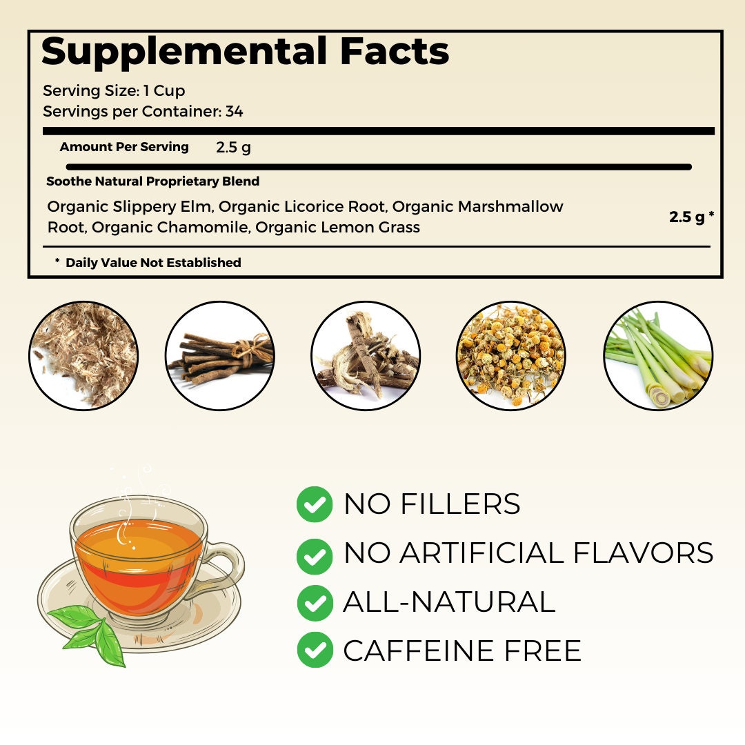 Heartburn & GERD Tea Stomach Soothe Etsy