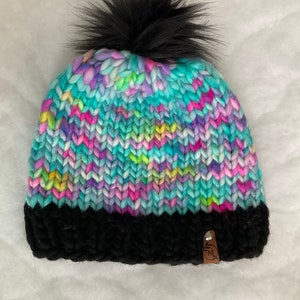 Unicorn Beanie with Black Trim