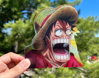 One Piece Anime Motion Sticker - Luffy Gear