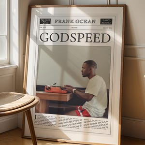 Frank Ocean, Godgeschwindigkeit, Blond | Retro, Rap RnB Hip Hop Musik Album Cover, Vintage, Wand Kunst, Wohnheim Dekor, Geschenk für Ihn