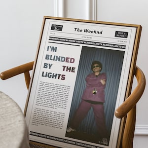 The Weeknd, Blinding Lights, After Hours, (ALL 3 Designs Included) Wall Print, Wall Art, Dorm Room Decor, Gift