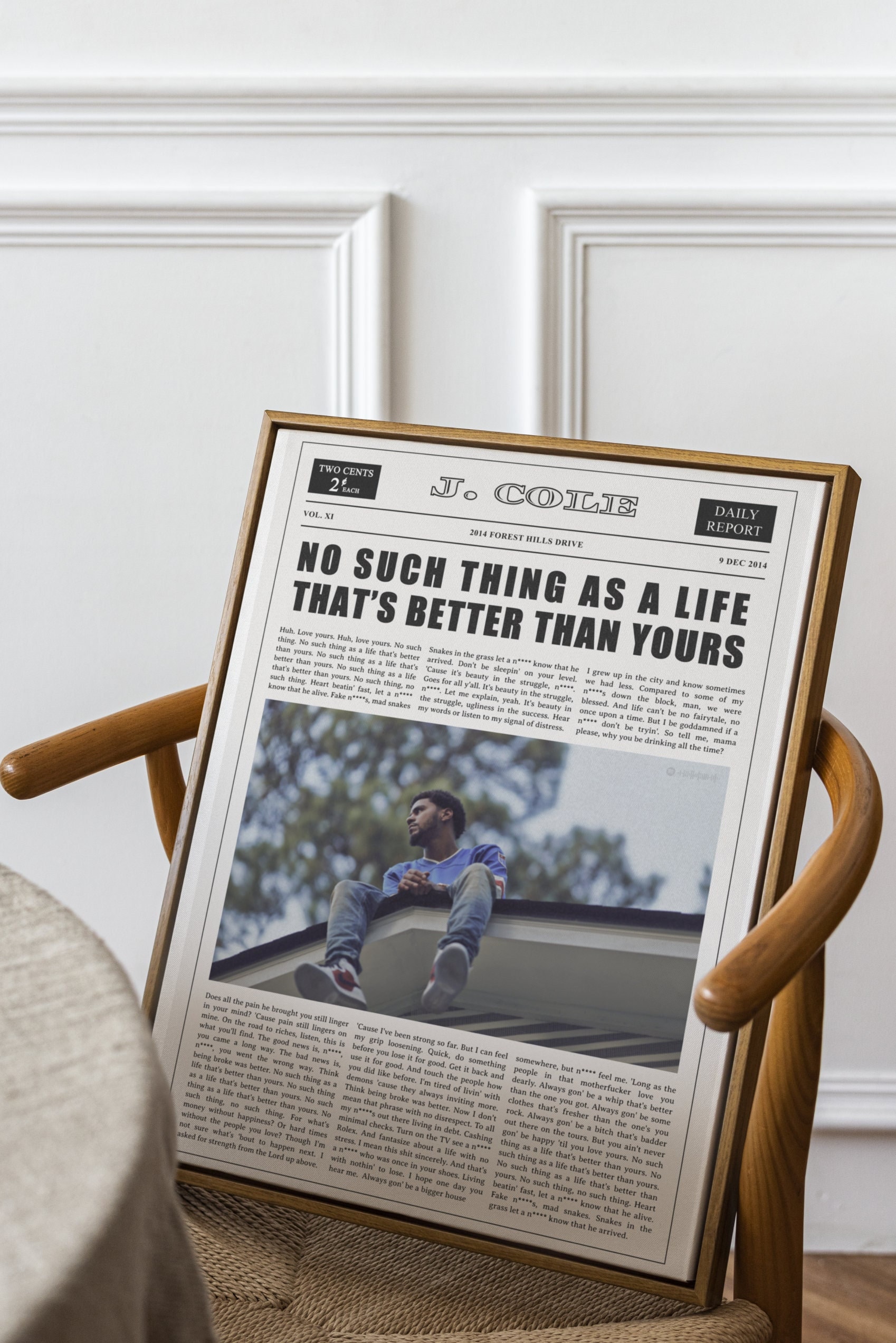 J. Cole, Love Yourz, 2014 Forest Hills Drive, Wall Print, Wall Art