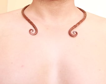 HANDMADE Torc Torque Hand-Forged Twisted Necklace
