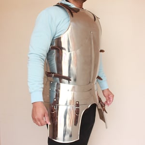 HANDMADE Medieval Steel Knight Breastplate With Tasset Belt Armor Costume