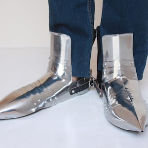 HANDMADE Medieval Sabaton Steel Armor Shoes Reenactment