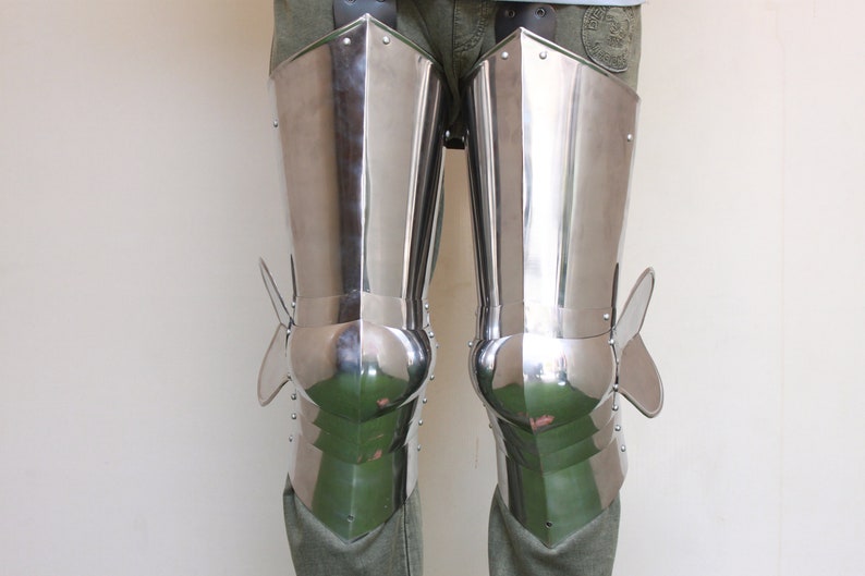 HANDMADE Upper Thigh Armor Gothic Leg Guard Pair of Leg Knee Protection ...