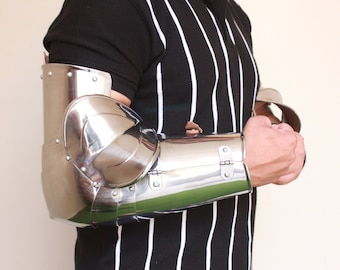 HANDMADE Medieval Steel Gothic Arm Set Reenactment