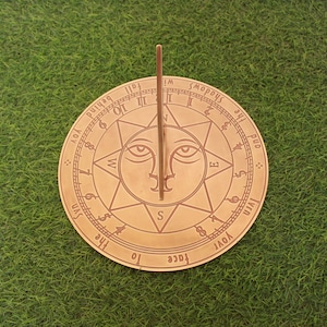 HANDMADE Number  Brass Sundial for Garden Ornaments 10&#39;&#39;