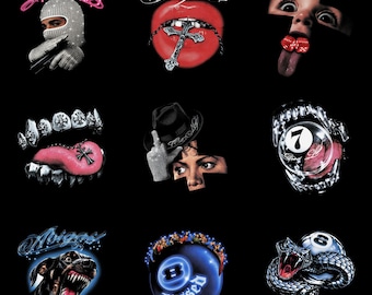 50+ Underground PNG Bundle | Streetwear DTF Designs for T-Shirts | Grunge Urban Graphics | Y2K Clothing Brand Pack | Sublimation Files