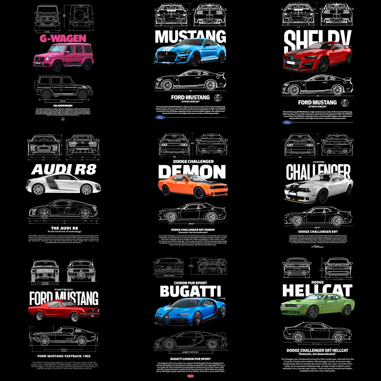300+ Car PNG Bundle | DTF Transfer Designs for T-shirts | JDM Muscle ...
