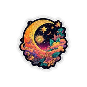 Lunar Bloom Kiss-Cut Vinyl Sticker