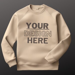 Gildan 18000 Mockup | Gildan Sand Sweatshirt Mockup | Sweatshirt Model Mockup | Gildan Sand | 18000 Sand