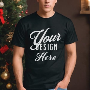 White Bella Canvas 3001 Mockup, T-Shirt Mockup, Male Model Mockup, 3001 Man T-shirt Mockup, Lifestyle Mockup, White Tee Mockup Outdoor