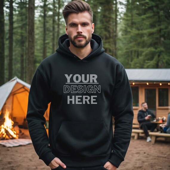 Gildan hoodie mockup sale