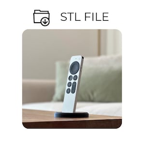 STL File - STONE - Flat Apple TV Siri Remote Stand