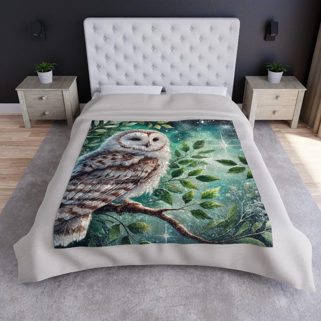 Celestial Owl Quilted Blanket NCU0DV578