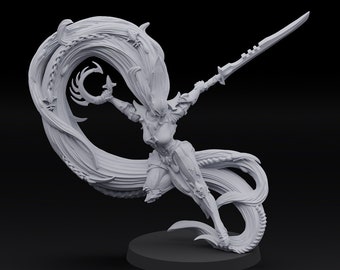 Space Elf Yar Kriss / Proxies / Wargames / 32mm