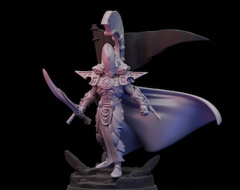 Señor de Élite de los Elfos Espaciales, miniaturas de mesa de 32 mm, resina 16K