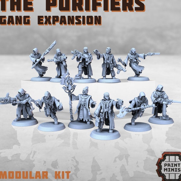 Hive City Gangs - The Purifiers (10) / Proxies / Wargames / Grimdark / Modular