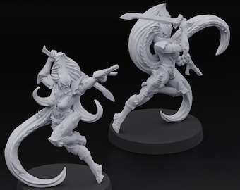 Space Elf Wailing Furies (5) / Proxies / Wargames / 32mm