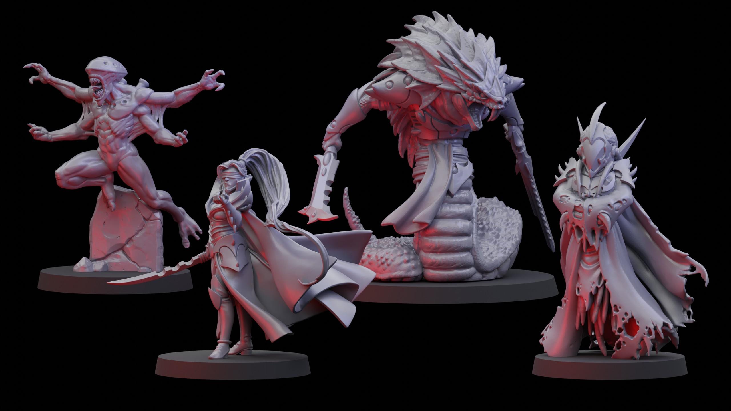 Archon Kabal Medusae – Drukhari Eldars Noirs – Warhammer 40K Finecast