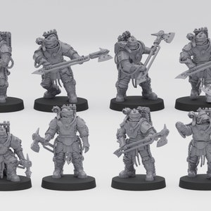 Solar Guard Axe Squad (10) / Proxies / 28mm / Modular