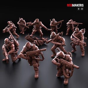 Jungle Fighters Imperial Squad (10) / Bordsminiatyrer / 28 mm / Modulär