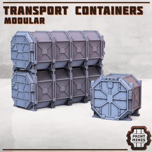 Modular Shipping Container / Proxies / Wargames / 32mm