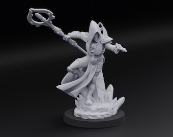 Space Elves Evoker, 32mm Tabletop Miniatures, 16K Resin