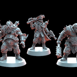 Blood Legion Officer and Bodyguards (3) / Proxies / Cultists / Modular / 32mm