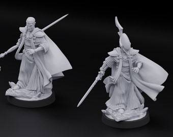 Space Elves Spirit Sage, 32mm Tabletop Miniatures, 16K Resin